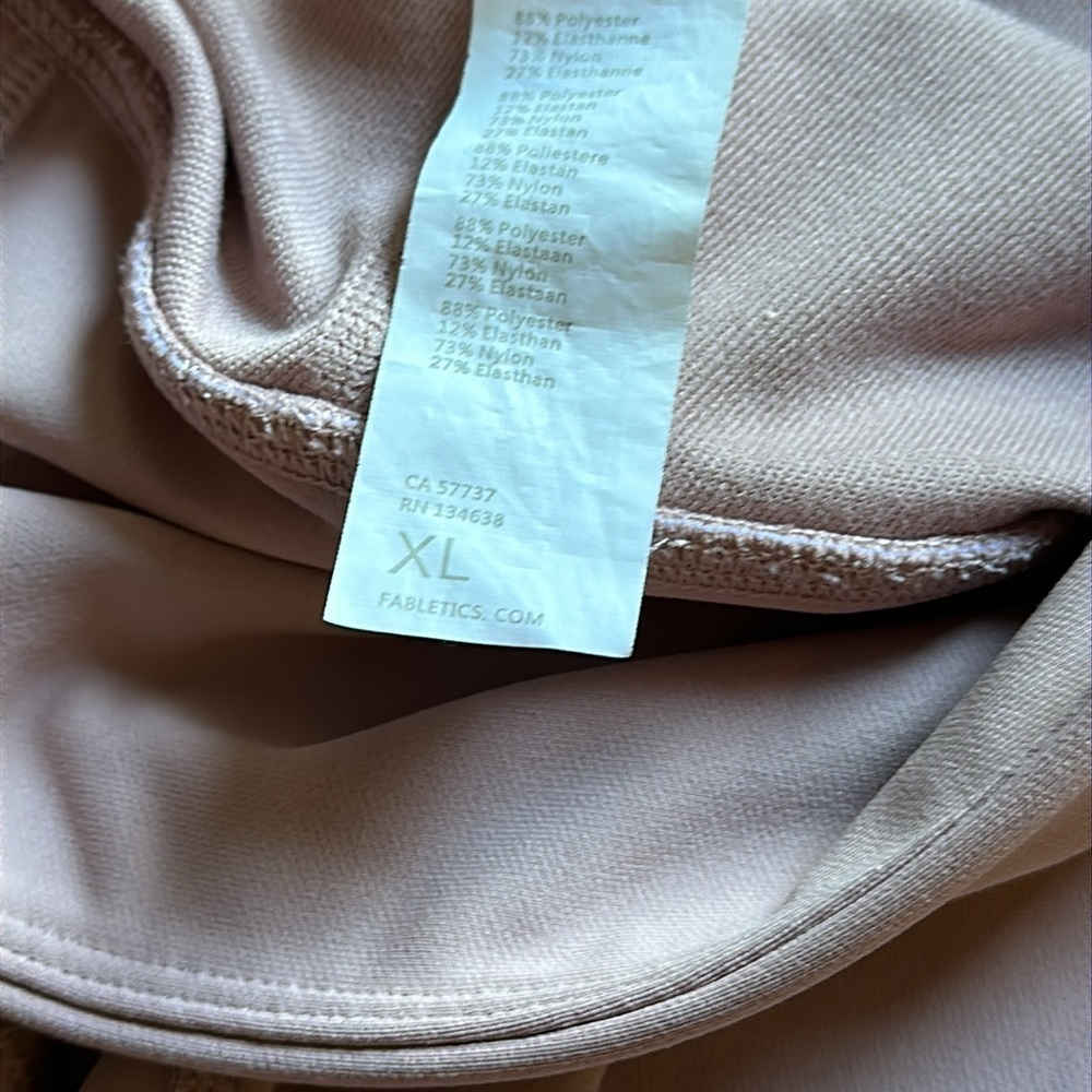 Fabletics Active Light Mauve Pink Compression Full Length Leggings Size XL - Picture 9 of 13